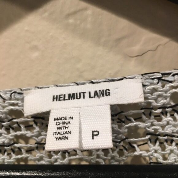 Helmut Lang Gray Luminous cord v neck sweater Sm - Picture 7 of 11